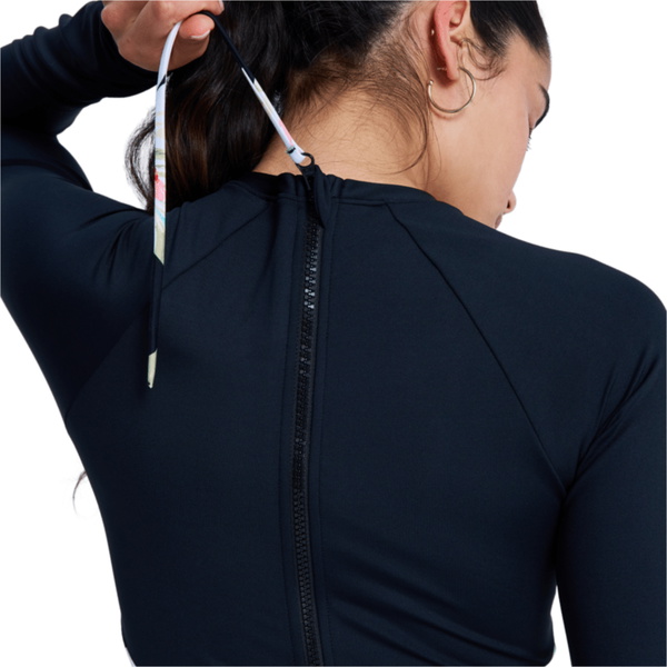 2026 Roxy Womens The Rider Long Sleeve Surfsuit ERJWR03900 - Anthracite Spring Charming